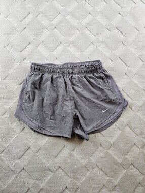 Nike Athletic Running Shorts Womens Medium Gray Gym Yoga